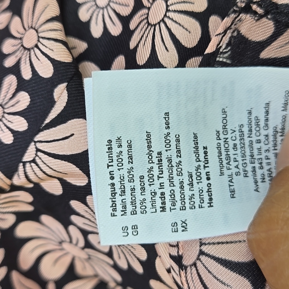 Sandro floral-print v-neck dress Size S - Picture 9 of 10